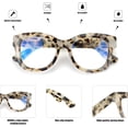 thumbnail image 3 of Soarea 2 Pack Retro Oversized Reading Glasses for Women Blue Light Blocking Computer Readers with Spring hinge Thick Frame, 3 of 8