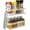 White, variant on ThreadNanny Magnetic Spice Rack, Large Black (2-pack) - Magnetic Shelf for Spice Storage, Storage Rack for Refrigerator, Oven, Etc., Premium Fridge Organizer - Kitchen Organizer with Free Hooks