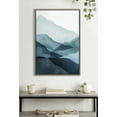 thumbnail image 7 of Kate and Laurel Sylvie Blue Mountain Range Framed Canvas Wall Art by Amy Lighthall, 23x33 Gray, Decorative Scenic Nature Art for Wall, 7 of 7
