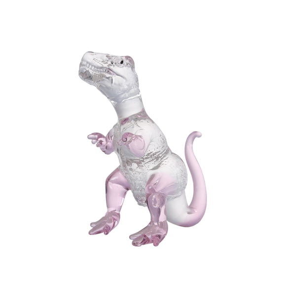 3.55 in Crystal Dinosaur Figurine Lovely Craft Home Decor Ornaments Collectible Birthday Gifts (Pink)