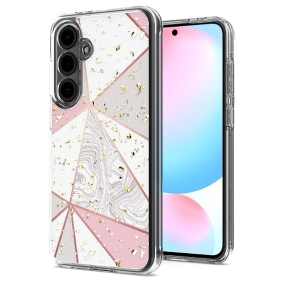 Karat Series Hybrid Case for Samsung Galaxy A16 5G - Marble Pink White