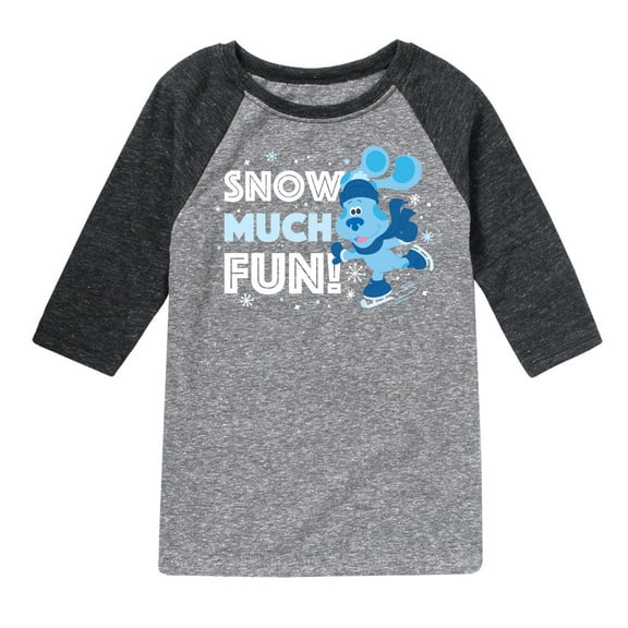 Blue's Clues & You! - Snow Much Fun - Toddler And Youth Raglan Graphic T-Shirt