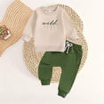 thumbnail image 2 of XIYNBAOK Baby Cotton Sweatshirt 2 Piece Outfit First Birthday Pullover Top Joggers Pants Set Casual Embroidery Shirt Trousers Jogging Suit Activewear Fashion Clothing Sets, 2 of 3