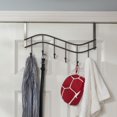 thumbnail image 5 of Wave 6 Hook Over the Door Organizing Rack, Black Onyx, 5 of 5