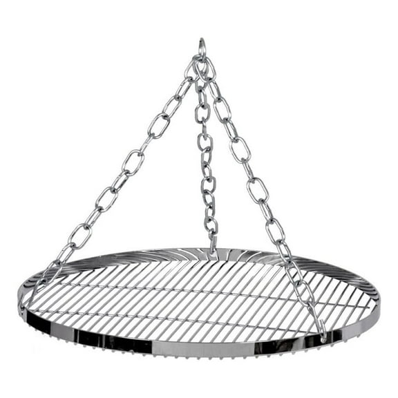 Hanging Grill Grate for Tripod - 19.7" Campfire BBQ Cook Stand - Steel Griddle for Outdoor Cooking - Portable Grill for Camping & Dutch Ovens