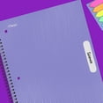 thumbnail image 3 of Mead 1 Subject Wide Ruled Notebook, 8" x 10.5", Pastel Lilac, Poly, Spiral, 100 Sheets, 3 of 7