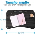 thumbnail image 3 of Mesa Plegable para Laptop Bluelander de Madera, Negro, 3 of 4