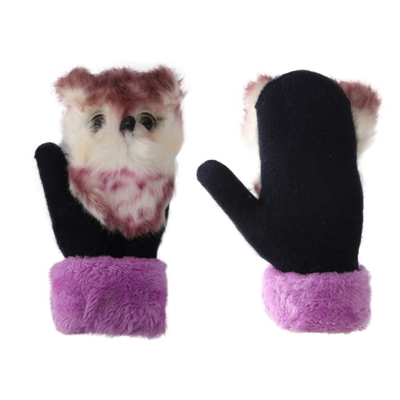Vikakiooze Winter Gloves Pattern Gloves Autumn And Winter Warmth Plush Knitted Decor Women