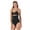 Black, variant on InstantFigure Shapewear Hi-Waist Double Control Slimming Panty WPY020