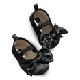 thumbnail image 3 of BYHONG Girls' Formal Sandals - Classic Black Bow Design | Recital/Party Shoes with Non- Sole (Toddler Sizes 4-10, Cushioned Insole) Black 6 (US Size), 3 of 7