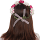 thumbnail image 4 of Corona de rosas ajustable, diadema para mujer y niña, corona de pelo romántica, Tiara, boda, fiesta de cumpleaños MFZFUKR CPB-DE-LYY882-6, 4 of 5