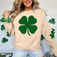 thumbnail image 5 of VgaVtl Women's Sweatshirts St. Paddy's Day Long Sleeve Plus Size Tops Women Shamrock Loose Lightweight Holiday Casual Tops,Beige S, 5 of 5
