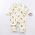 thumbnail image 2 of CAUYDY Preemie Boys Pajamas Baby Clothes Fall Winter Newborn Long Sleeve Bodysuit Infant Boy Romper Toddler One-Pieces 0 3 6 9 Months 1T 2T Light Green for Sizes 3-6 Months, 2 of 7