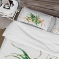 thumbnail image 4 of Designart 'Tropical Leaves Air Plant Succulent' Juego de Funda Nórdica de Casa de Campo, 4 of 5