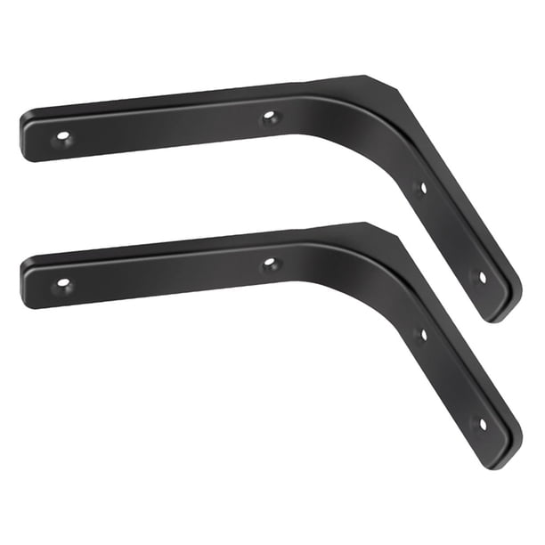 unbranded 2Jgo Soporte De Pared Negro Para Repisa Con Invisible Y Alta Durabilidad