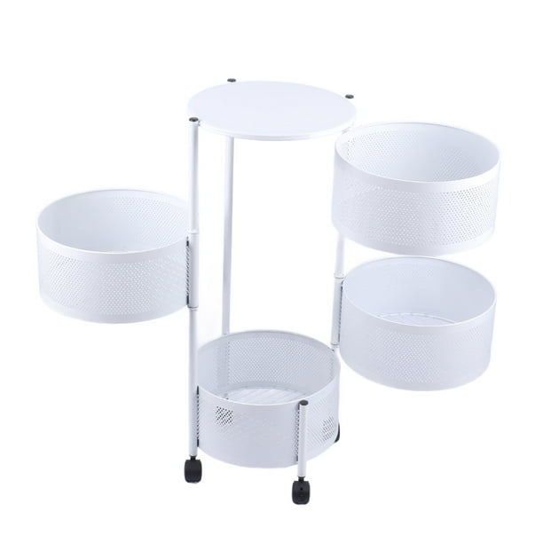Estante De Almacenamiento Giratorio De Cocina, Organizador Giratorio De Cocina Multifuncional De Acero Al Carbono Para Frutas