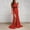 Red, variant on Lilgiuy Women'S Charming Backless Lace-Up Solid Color Skirt Tassel Openwork Dress Festive Club Dating Sling Skirt