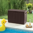 Capri Outdoor Plastic Storage Box Garden Furniture 123 x 53.5 x 57 cm