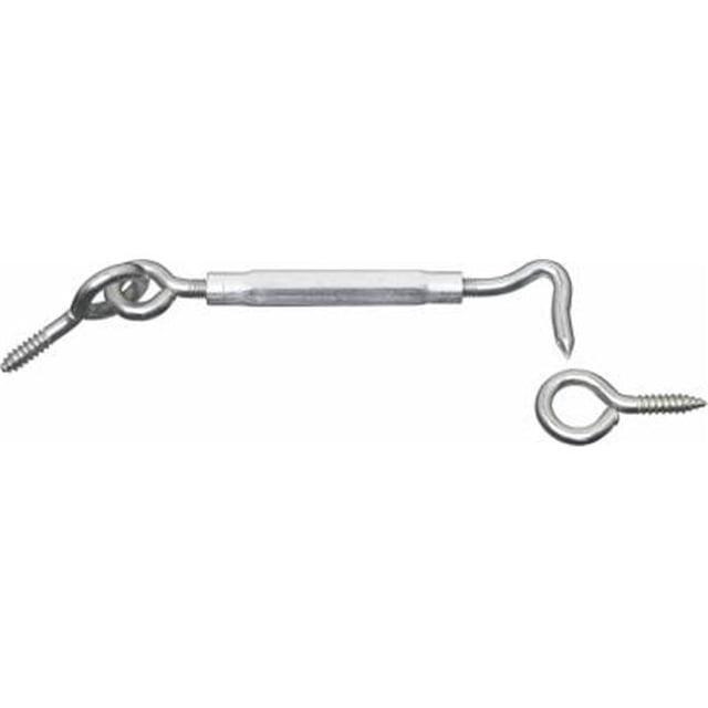 N222-059 0.38 x 11 in. Zinc Turnbuckle Gate Hook