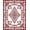 Red, Pattern 1, variant on ODIKA 4'x6' Machine Washable Non-Slip Area Rug, Damask Flourish Scrollwork Elegant Timeless High Traffic Rug, Red, 526011