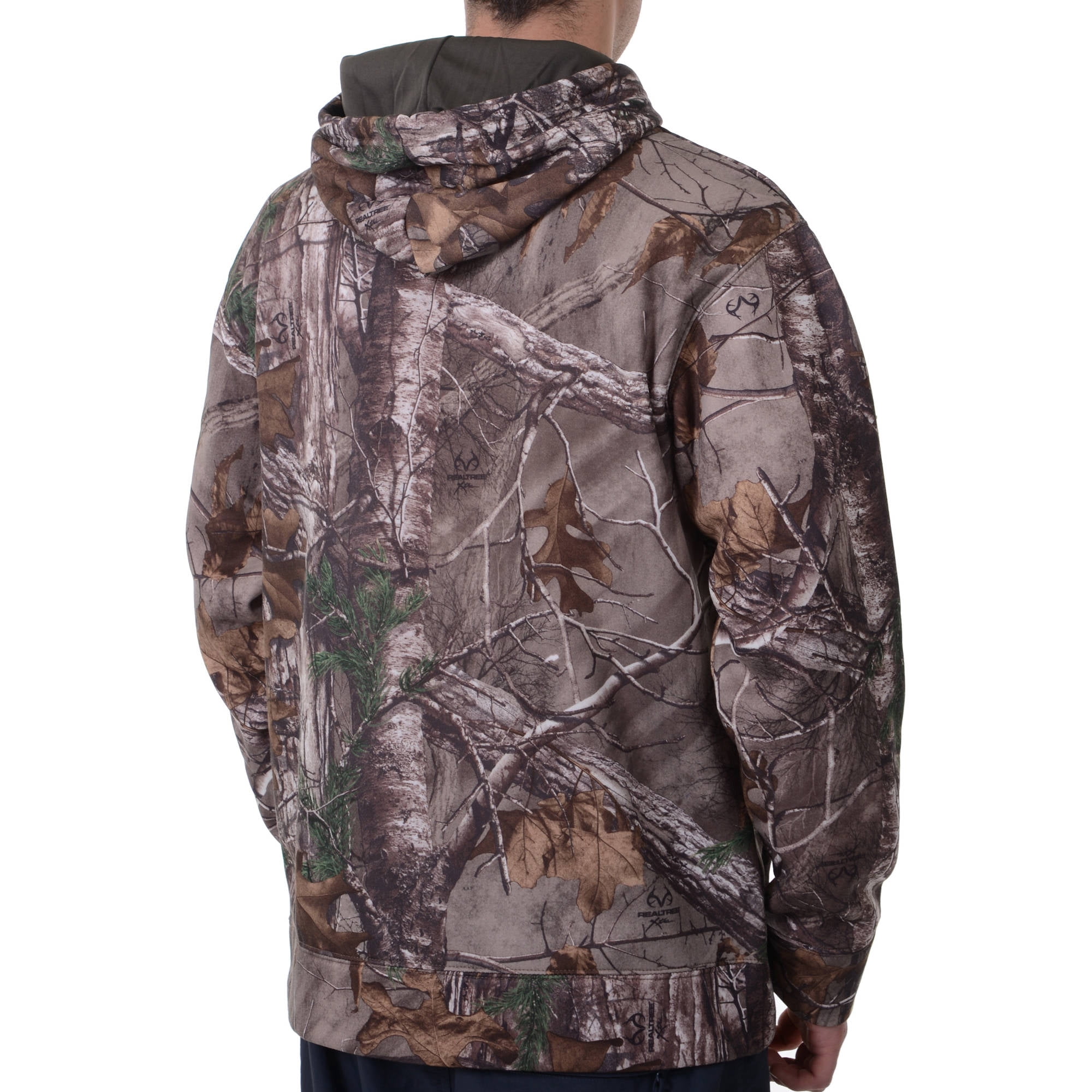 and Mossy Oak Mens Camo Performance Pullover Fleece Hoodie