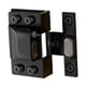 thumbnail image 4 of Bisagra hidráulica para puerta de gabinete de vidrio sin marco, versátil, silenciosa, de cierre suave Negro, 4 of 9