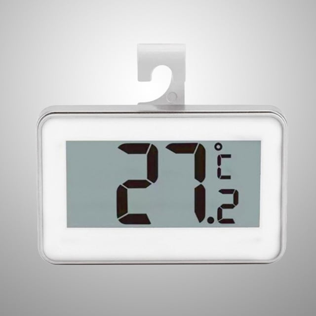 Raindrops Fridge Freezer Thermometer Fast Response ABS Food Storage Adjustment 1Pcs