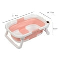 thumbnail image 5 of Prociv Collapsible Baby Bathtub for Infants to Toddler, Portable Travel Bathtub Multifunctional Bathtub with Drain Hole, Baby Folding Bathtub for Newborn 0-36 Month Pink, 5 of 12