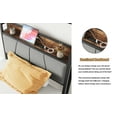 thumbnail image 6 of Bellemave Modern Industrial Twin Platform Bed with Storage Headboard and USB Ports Black Metal Bed Frame with Charging Station and Metal Slats, Noise-Free, No Box Spring Needed, Twin Size, 6 of 9