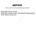thumbnail image 2 of CMX Rear Disc Brake Rotors Pair for Car Toyota Corolla K8-101801, 2 of 8