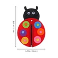 thumbnail image 3 of BRIGHTFUFU Juguete educativo no tejido de fieltro para niños, mariquita con cremallera, juguete hecho a mano DIY para guardería, 1 ud., 3 of 8