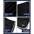 thumbnail image 3 of Pantalones cortos de baloncesto Reebok Lightweight para niños, tallas 10 a 12, color negro, 3 of 7