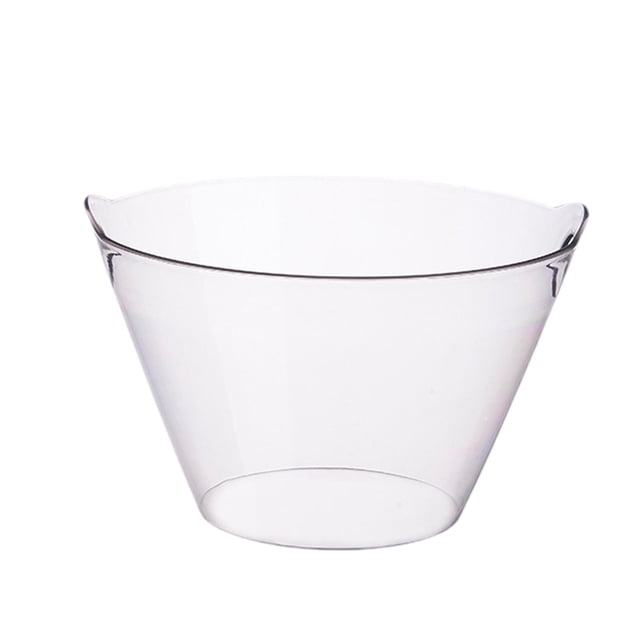 Cubo de hielo, cubo de vino, recipiente para ensalada, recipiente para refrigerios, recipiente reutilizable para bebidas L