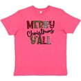 thumbnail image 3 of Inktastic Merry Christmas Y'all Festive Patterns Youth T-Shirt, 3 of 5