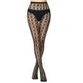 thumbnail image 2 of MSJUHEG Fishnet Tights,Crotchless Panyhose for Women,Thigh High Socks,Garter Belt and Thigh Highs Set,Stockings for Women,Long Tube Suspender Socks AE One Size, 2 of 5