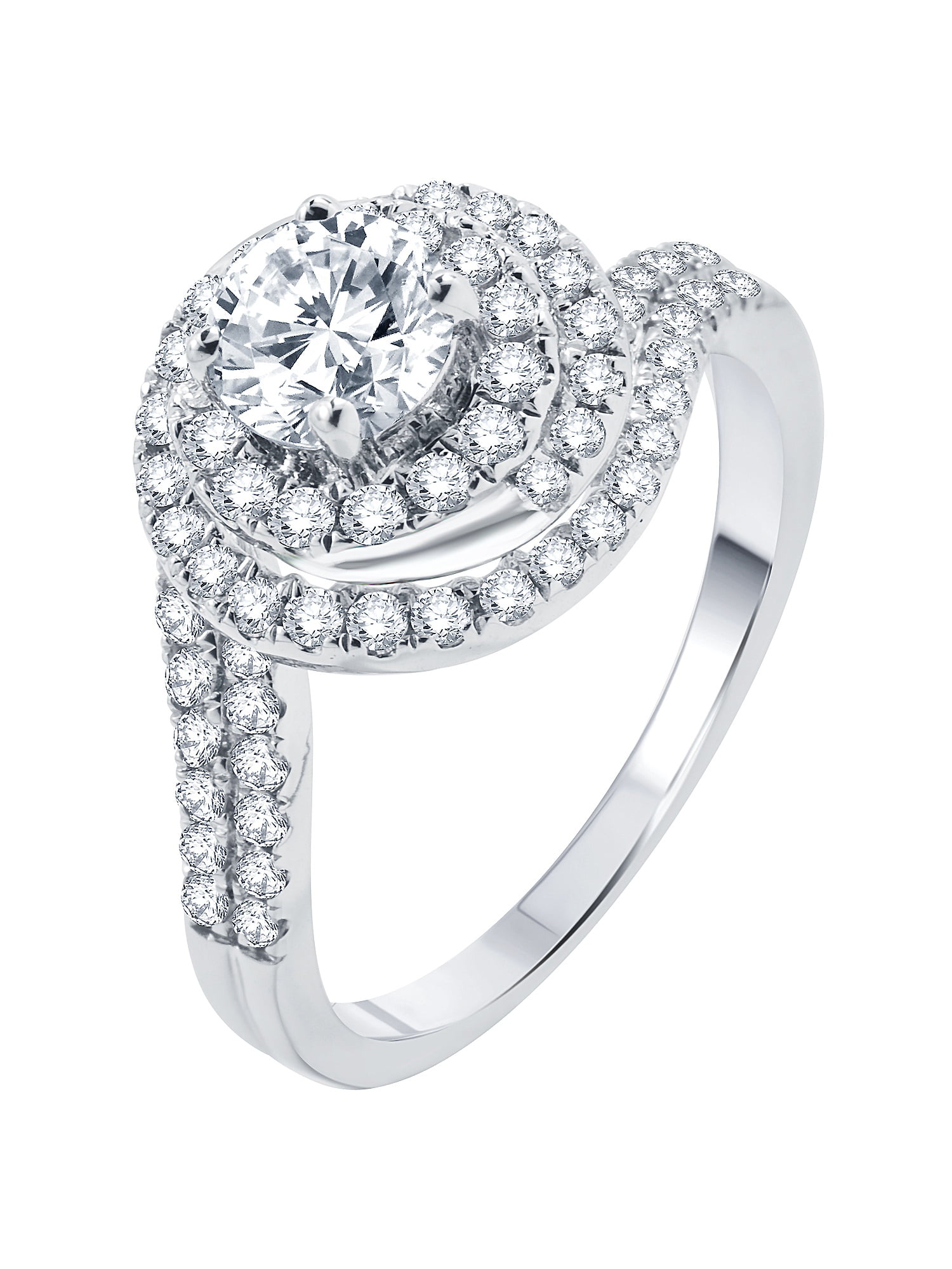 DiamondMuse 1 00 CTTW Diamond Engagement  Ring  in 14K 
