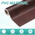 thumbnail image 4 of Uxcell Wood Grain Wallpaper Border 4" x 16.4ft Textured Frame Sticker, Red Wood, 4 of 7