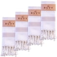 thumbnail image 1 of Toallas de mano Ruvy Home Basics de algodón turco, juego de 4 unidades, color beige, 1 of 5