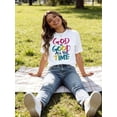 thumbnail image 6 of God Is Good All The Time Christian T Shirt Women Religious Faith Statement Graphic Tee Casual Summer Top, 6 of 8