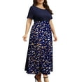 thumbnail image 6 of FOLUNSI Women Plus Size Dresses Short Sleeve Loose Ribbed Casual Long Maxi Dresses with Pockets M-4X, 6 of 6