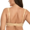 thumbnail image 6 of WingsLove Women's Balconette Bra Sexy 1/2 Cup Lace Half Cup Bra Lightly Padded Push Up Demi Shelf Underwire Bra,Beige 38C, 6 of 8