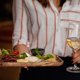 thumbnail image 4 of Acacia Wood Serving Trays, Set of 3 Wooden Serving Platters for Home Decor, Food, Cheese, Fruit, Vegetables, Charcuterie, Appetizer Serving Tray(11.8 x 5.1 x 0.78 inches), 4 of 5