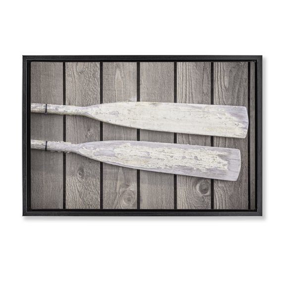 Stupell Industries Rustic Lodge Black Floating Frame Canvas Art, 25 x 17, by Aaron Matheson