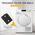 thumbnail image 2 of 4 pieces filter for Miele T1 series dryer 9164761 replacement part for Miele T1 tumble dryer fine/coarse 207 x 157 x 30 mm tumble, 2 of 5