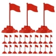 thumbnail image 1 of Miangastore 60pcs Miniature Flags For Sand Table Diorama Scene Decoration Plastic Flag Model For Display Small On Sticks Tables Practical Design, 1 of 8