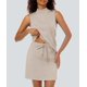 thumbnail image 4 of Conjunto de falda Casly Lamiit, ropa deportiva de verano para mujer, beige oscuro, L, 4 of 7