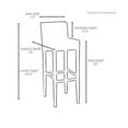 thumbnail image 3 of Set of 2 Brooklyn Contemporary Wood/Faux Leather Barstool - Merlot, 3 of 4