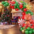 thumbnail image 4 of Kit de arcos con forma de guirnalda con globos, 98 unidades, rojo, verde y dorado, navideño, 4 of 7