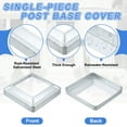 thumbnail image 3 of 8Pack Post Base Cover, 6x6 Metal Integral Style Post Skirt Porch Column Wrap(4x4), 3 of 6