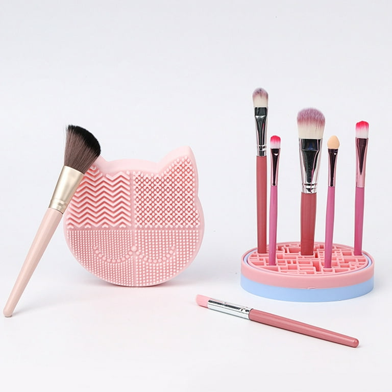 Electric Makeup Brush Cleaner Machine,Portable Makeup Brush Cleaner with  Cosmetic Brush Cleaner Silicone Mat, for All Size Makeup Brushes Beauty  Tools Set, Gift for Mother's Day & Christmas 